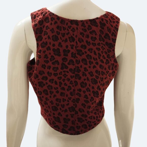 COPY - AX Paris Animal Print Knit Top - Picture 2 of 7